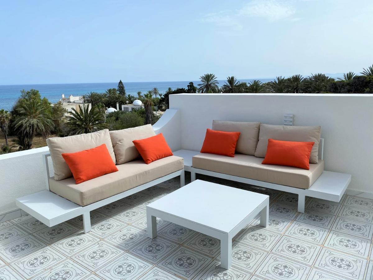 Roof Top Pied Dans L'Eau Panoramic View, 80 Meters From Seaside Hammamet Eksteriør bilde
