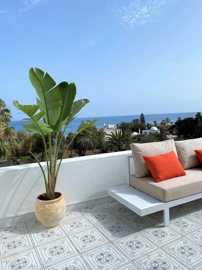 Roof Top Pied Dans L'Eau Panoramic View, 80 Meters From Seaside Hammamet Eksteriør bilde